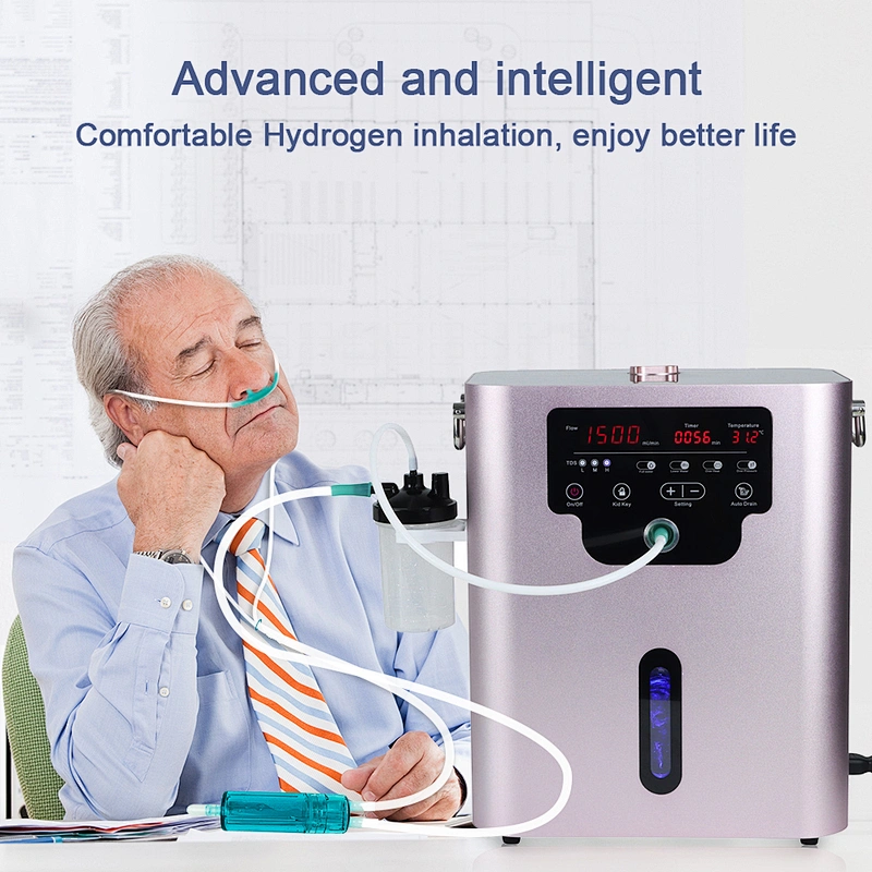 Hydrogen Inhalation Machine Breathing 300ml 600ml Pem Oxyhydrogen Gas Generator Hydrogen Inhaler